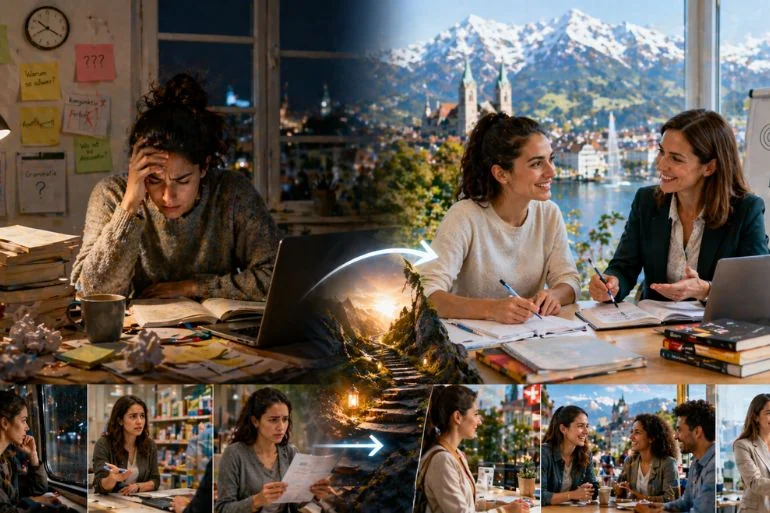 Aprender alemán solo vs con profesor en Suiza: qué funciona realmente en 2026