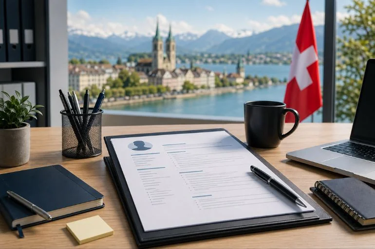 CV en Alemán para Suiza: Guía Completa con Ejemplos (2026)