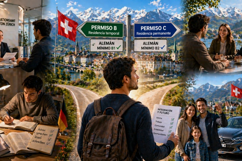 Nivel de alemán para el permiso B y C en Suiza: Requisitos reales en 2026