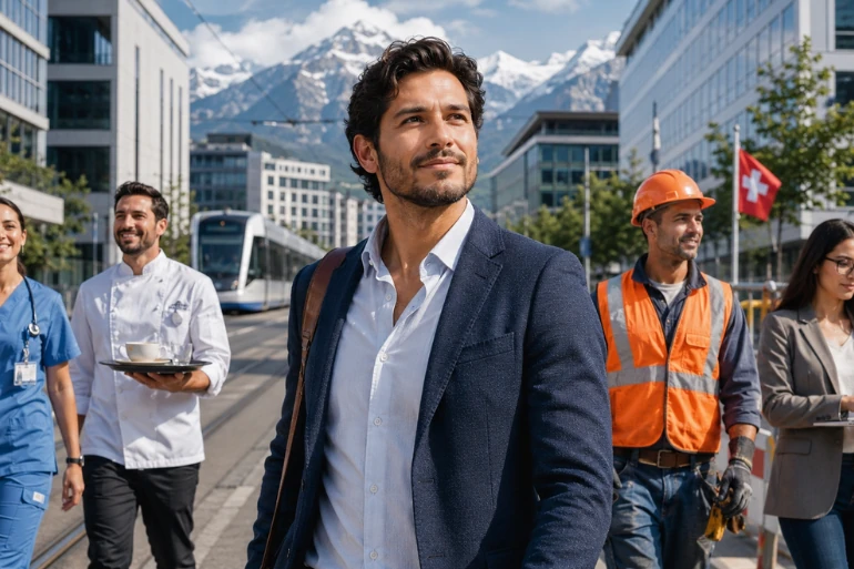 Cuánto gana un hispanohablante en Suiza en 2026 (sueldos reales por sector y nivel de alemán)